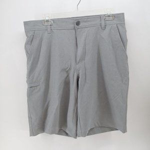 G H Bass & Company‎ Shorts Mens 32 X 10 Flat Front Gray Stretch Lightweight